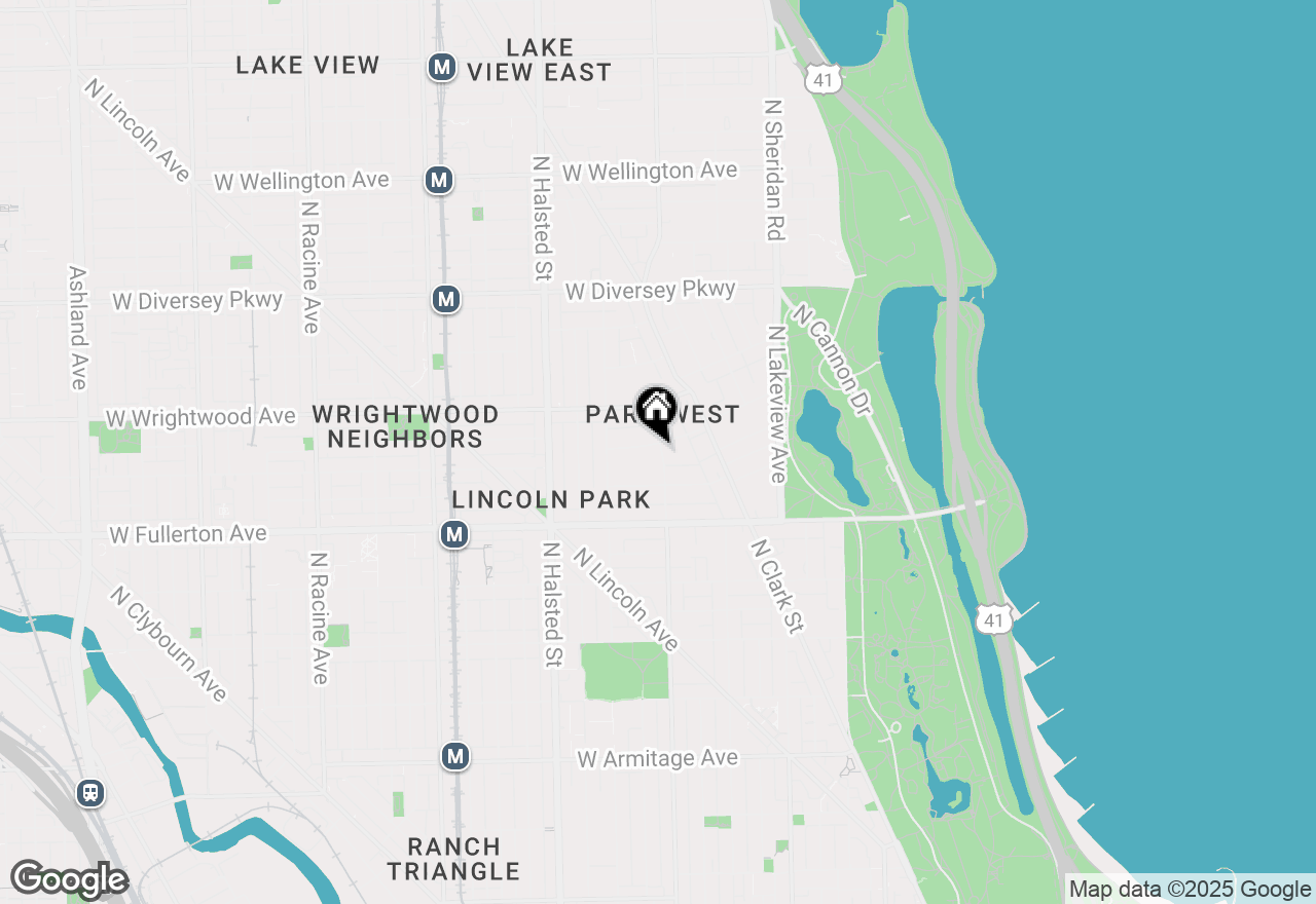 Map of 601 W Deming Place #502, Chicago, IL 60614