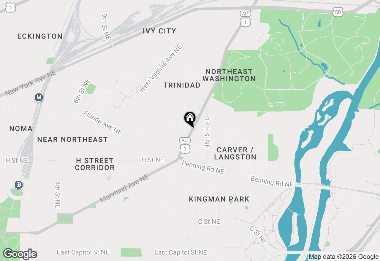 Map of 1040 Bladensburg Road Ne #0B, Washington, DC 20002