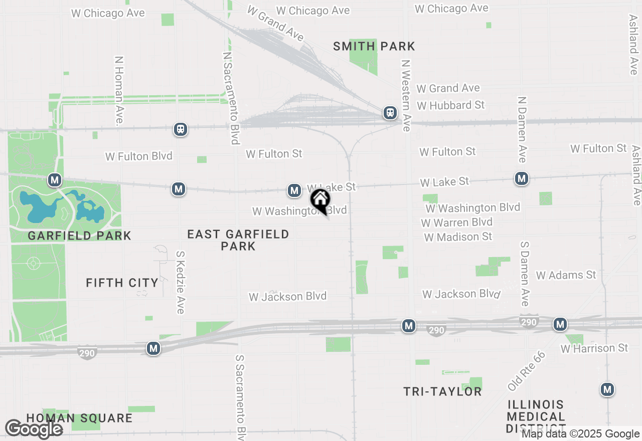 Map of 2702 W Warren Boulevard #4, Chicago, IL 60612