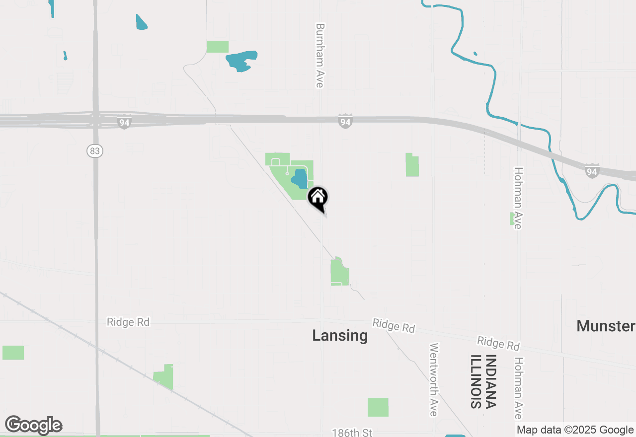 Map of 17814 Burnham Avenue, Lansing, IL 60438