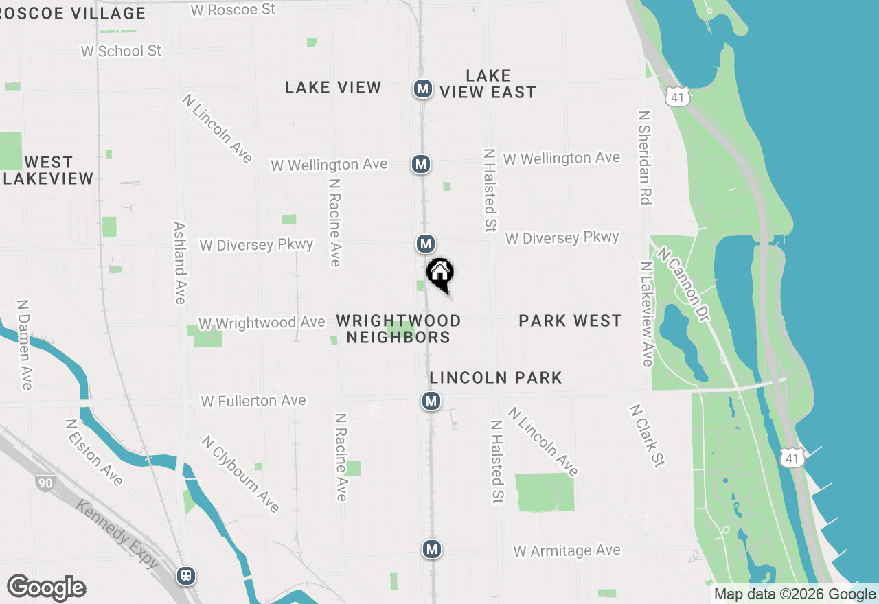 Map of 2625 N Wilton Avenue #1, Chicago, IL 60614