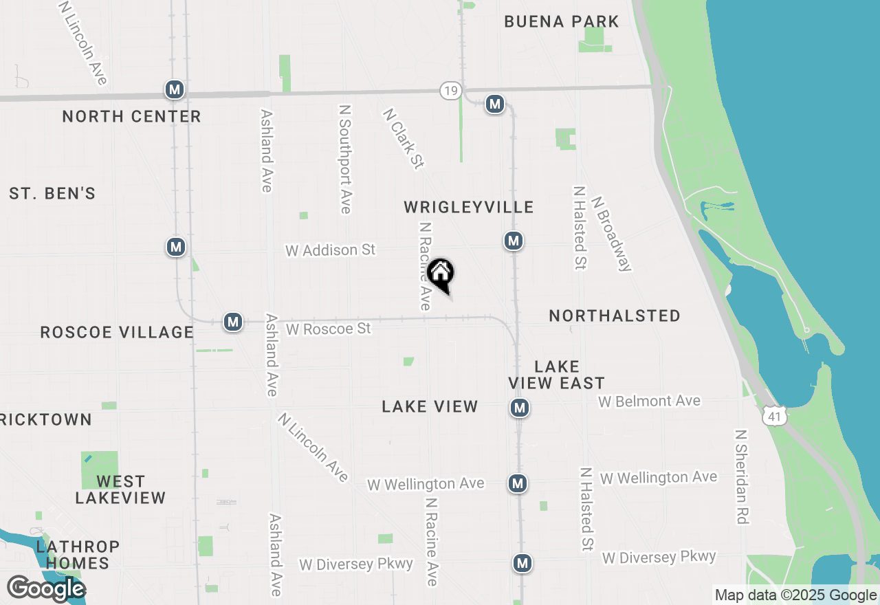 Map of 1140 W Newport Avenue #H, Chicago, IL 60657