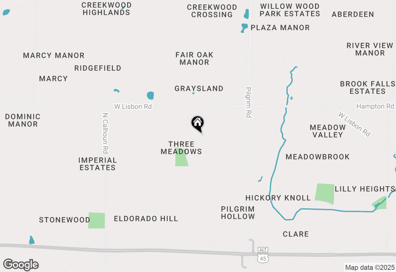 Map of 4645 N 161st St, Brookfield, WI 53005