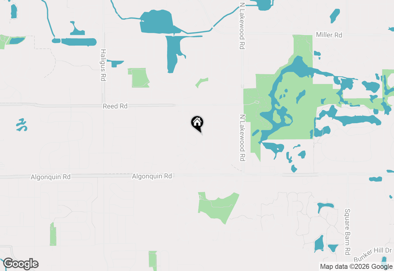 Map of 5532 Chantilly Circle, Lake In The Hills, IL 60156