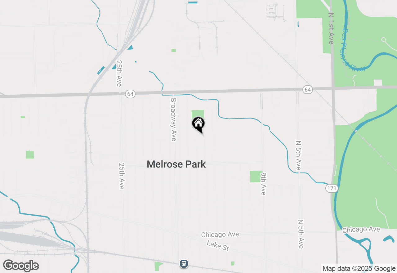 Map of 1628 N 16th Avenue, Melrose Park, IL 60160