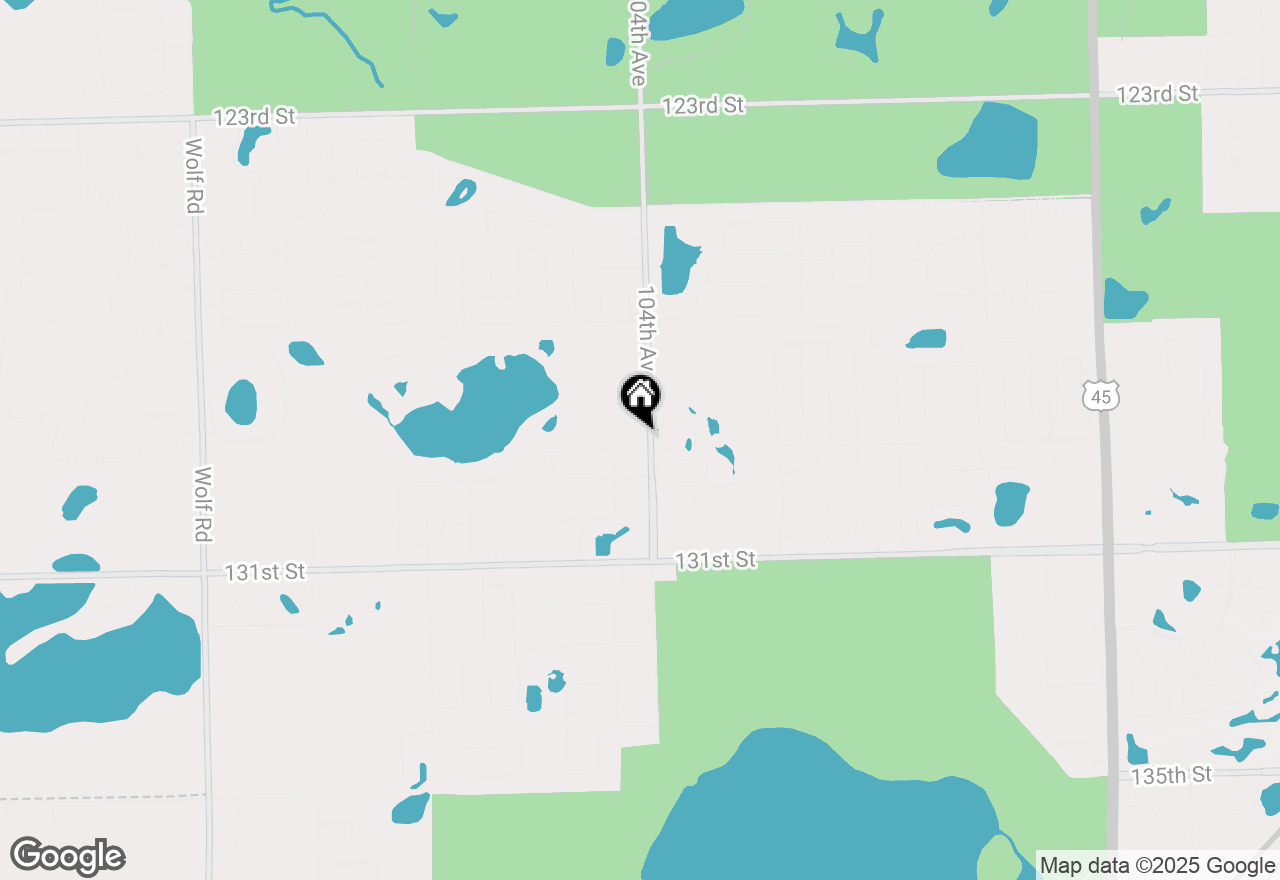 Map of 12900 S 104th Avenue, Palos Park, IL 60464