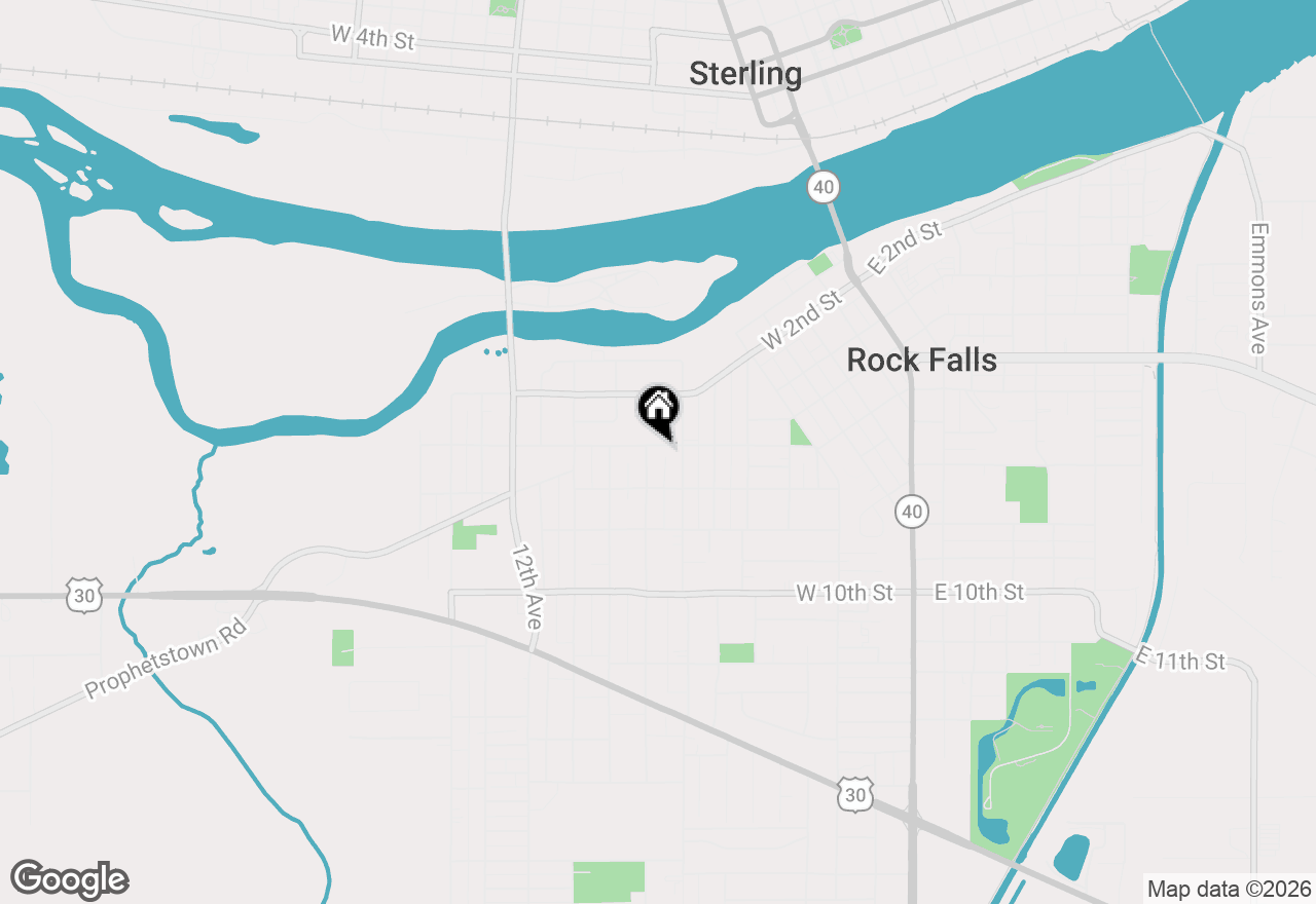 Map of 809 W 5th Street, Rock Falls, IL 61071