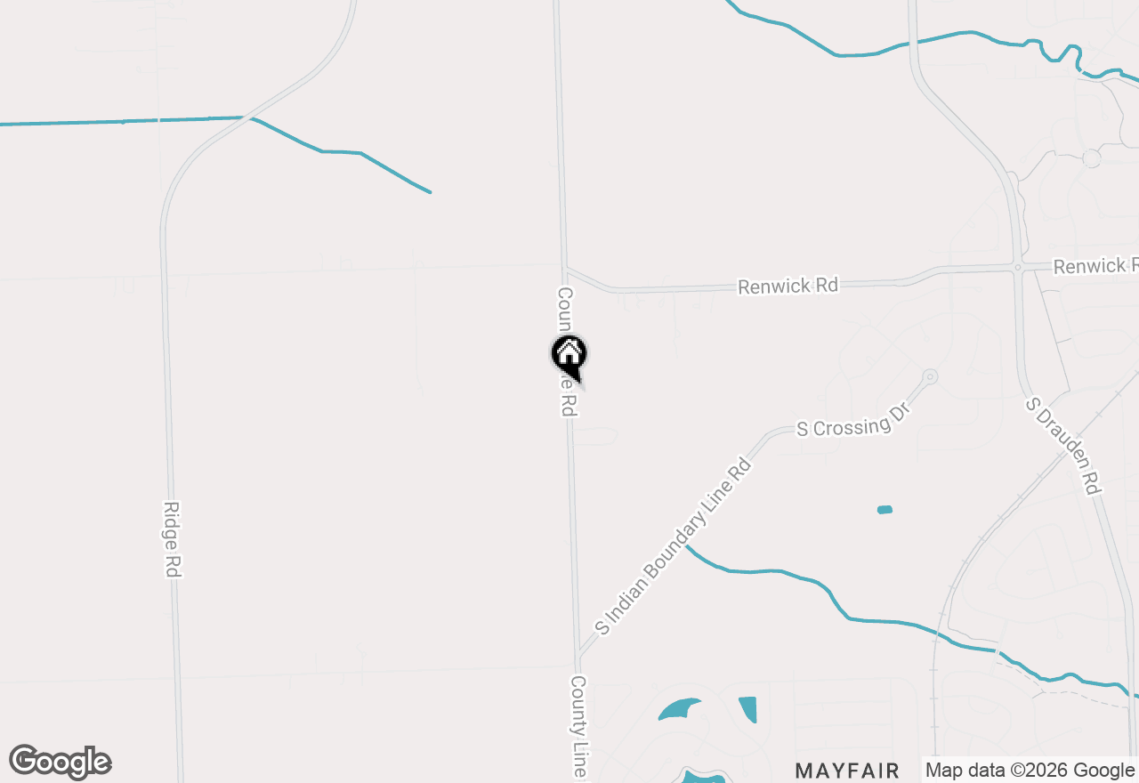 Map of 16155 S County Line Rd, Plainfield, IL 60586