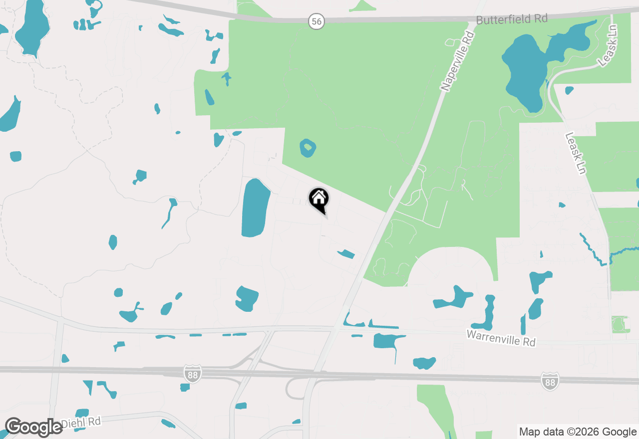 Map of 1275 Josiah Road, Naperville, IL 60563
