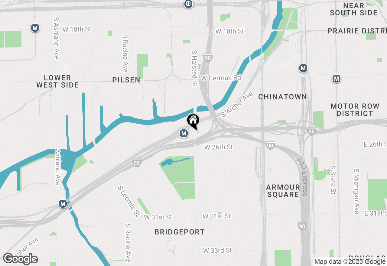 Map of 2500 S Halsted Street #3W, Chicago, IL 60608