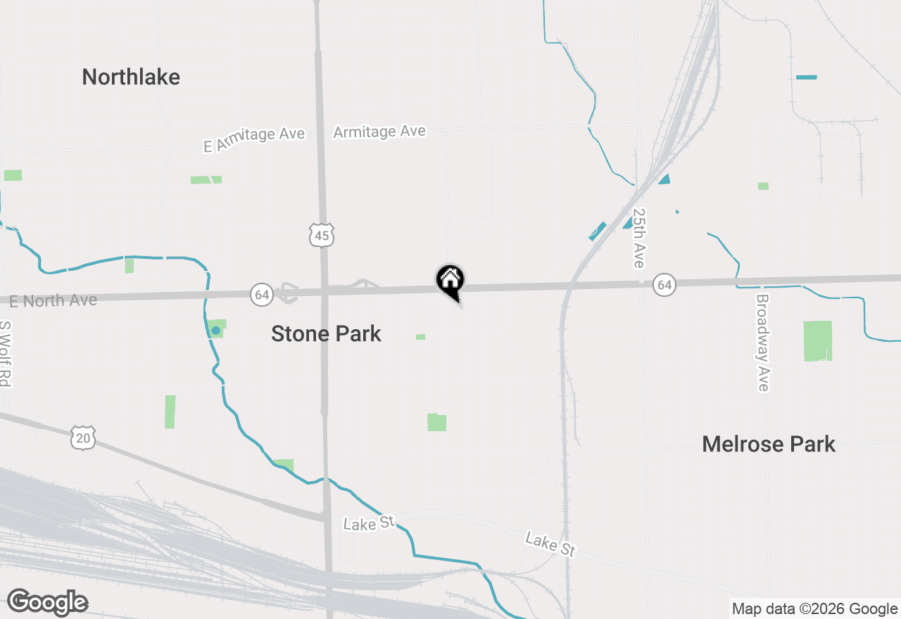 Map of 1823 N 35th Avenue, Stone Park, IL 60165