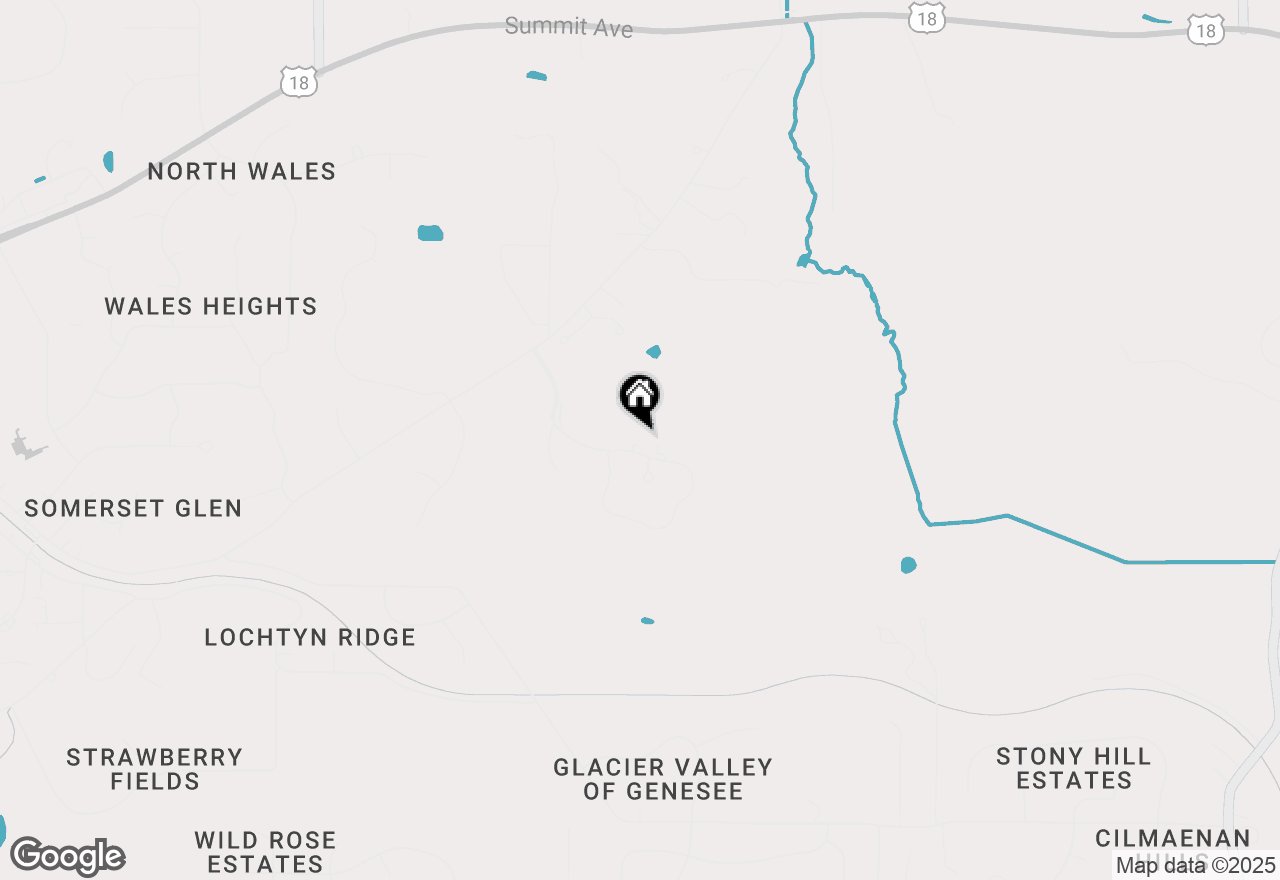 Map of 105 Legend Way, Wales, WI 53183