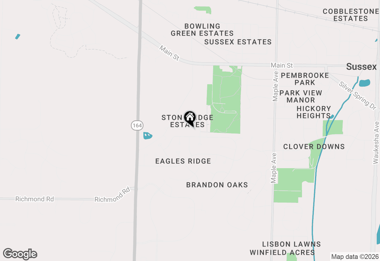 Map of N60W24621 Rocky Hollow Pass, Sussex, WI 53089