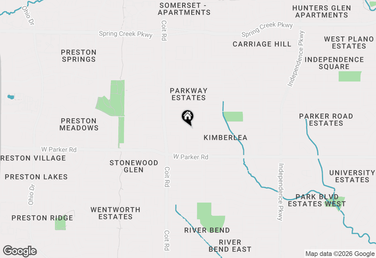 Map of 3724 Starlight Trail, Plano, TX 75023