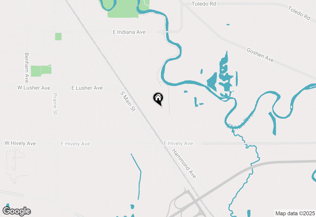 Map of 2338 Primrose, Elkhart, IN 46516