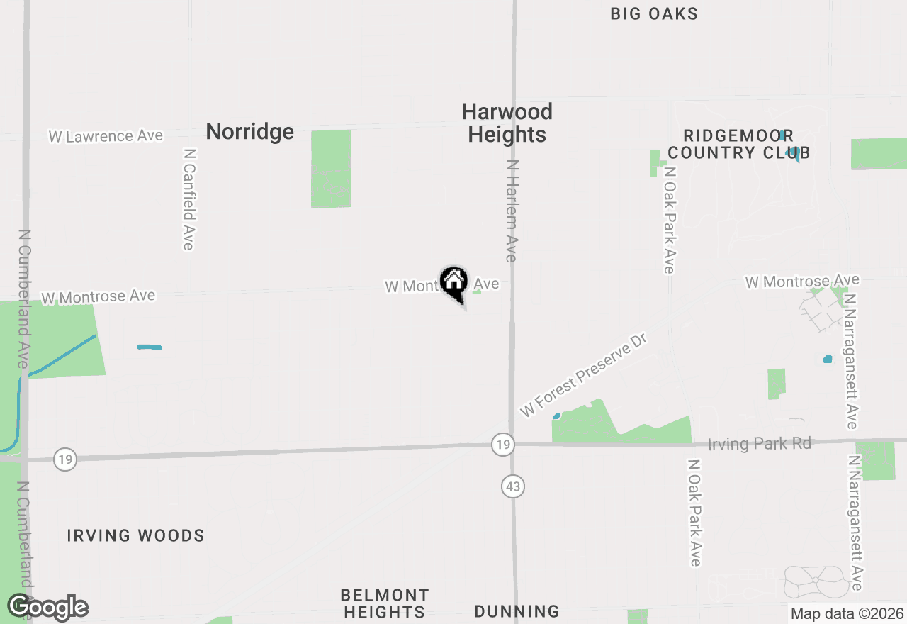 Map of 7317 W Pensacola Avenue, Norridge, IL 60706