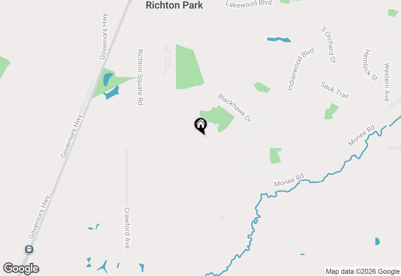 Map of 304 Somonauk Street, Park Forest, IL 60466