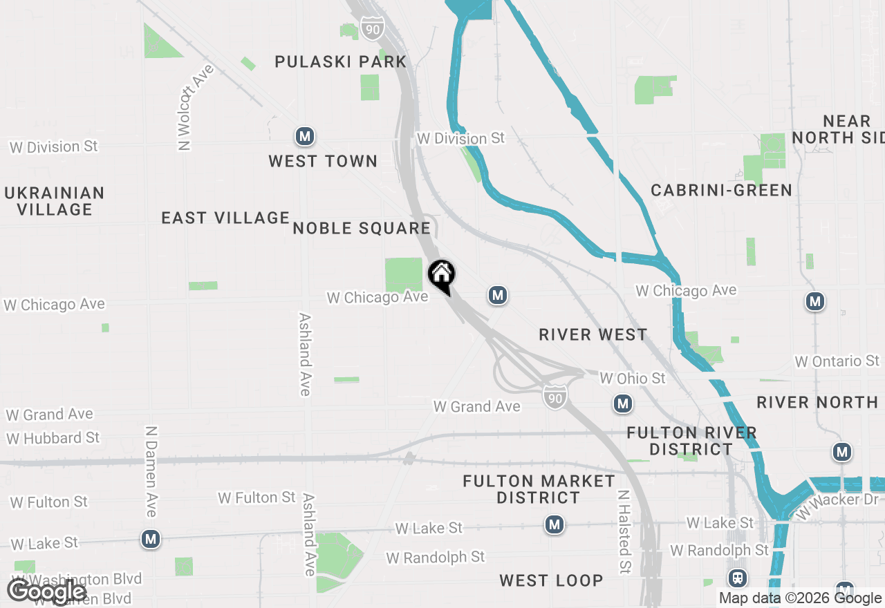 Map of 750 N Willard Court #103, Chicago, IL 60642