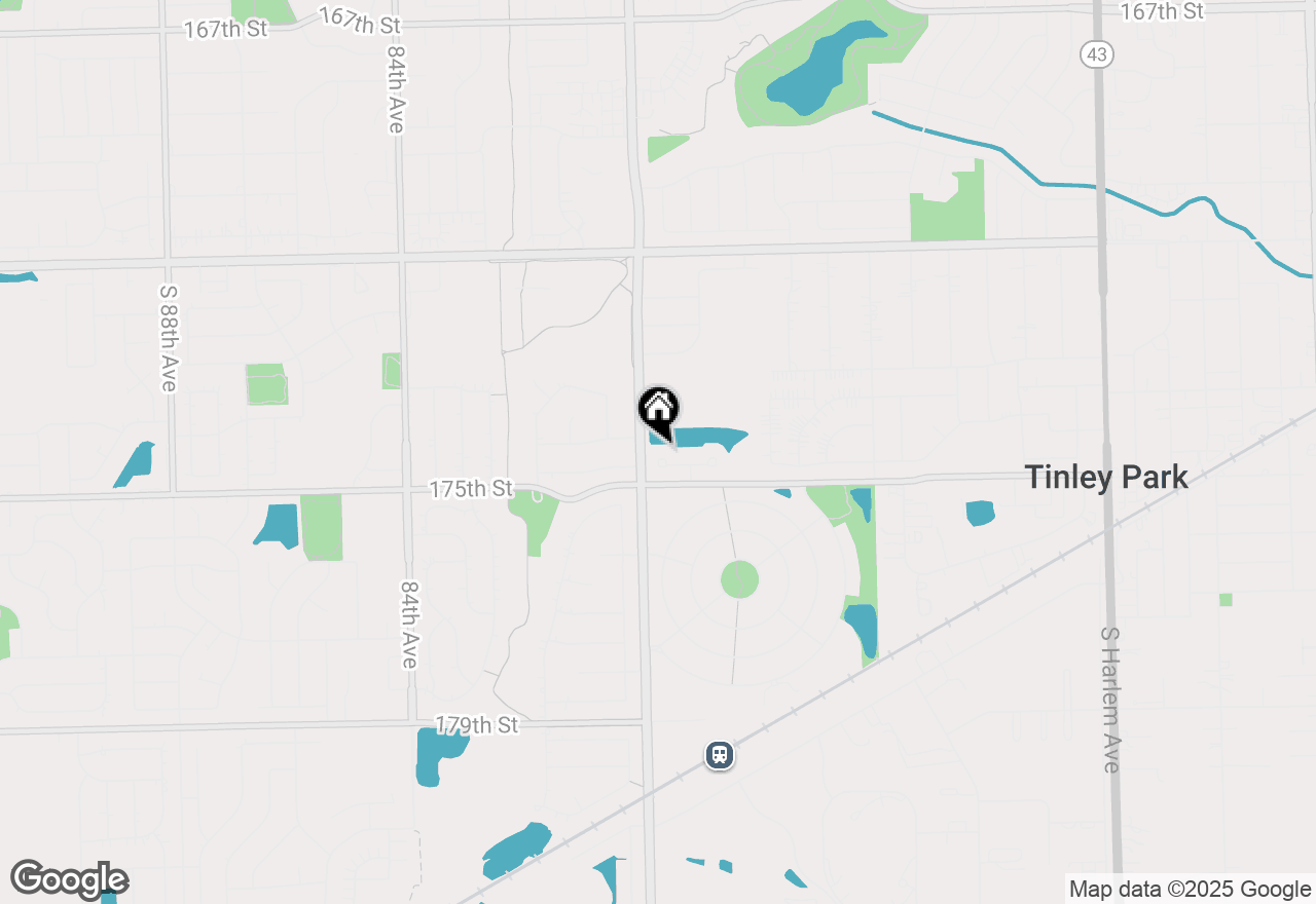 Map of 7922 Belle Rive Court, Tinley Park, IL 60477