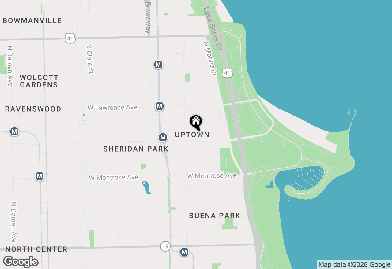 Map of 917 W Eastwood Avenue #107, Chicago, IL 60640