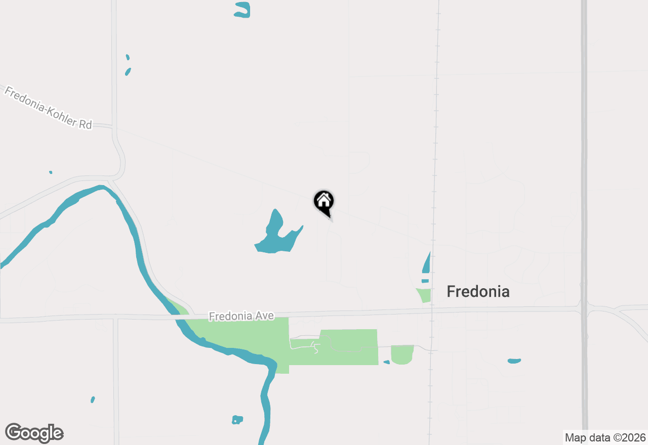 Map of 205 Fox Glen Rd, Fredonia, WI 53021
