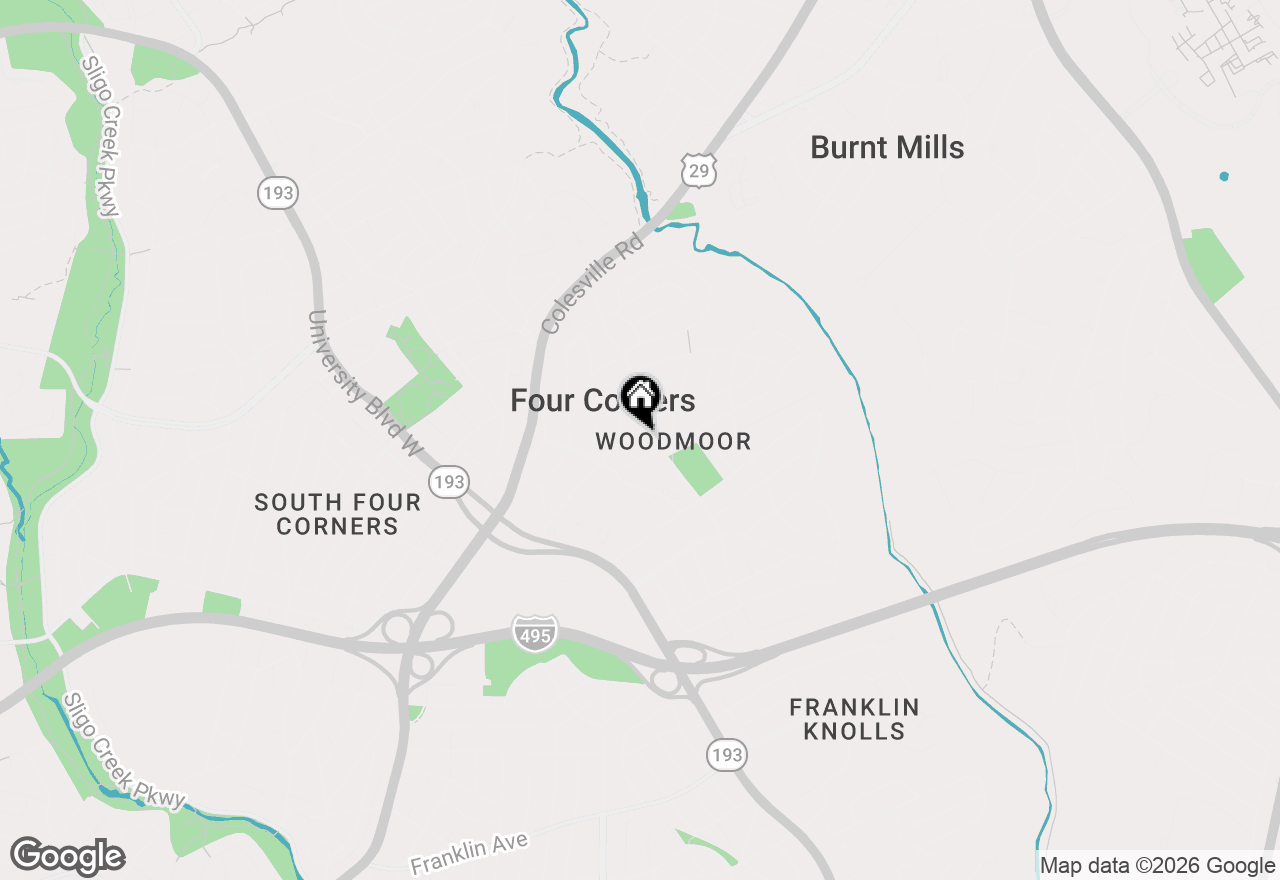 Map of 213 Lexington Drive, Silver Spring, MD 20901