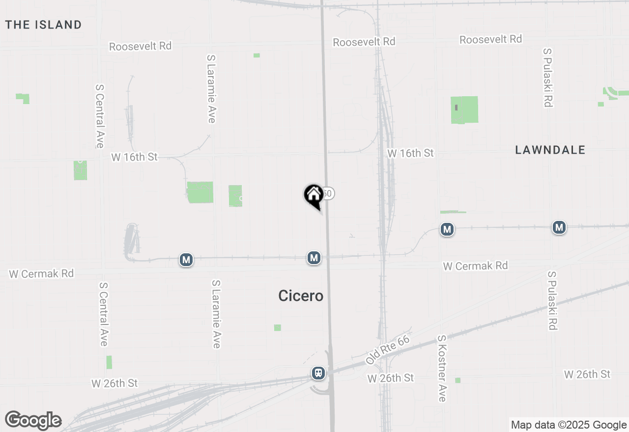 Map of 1915 S 48th Court, Cicero, IL 60804