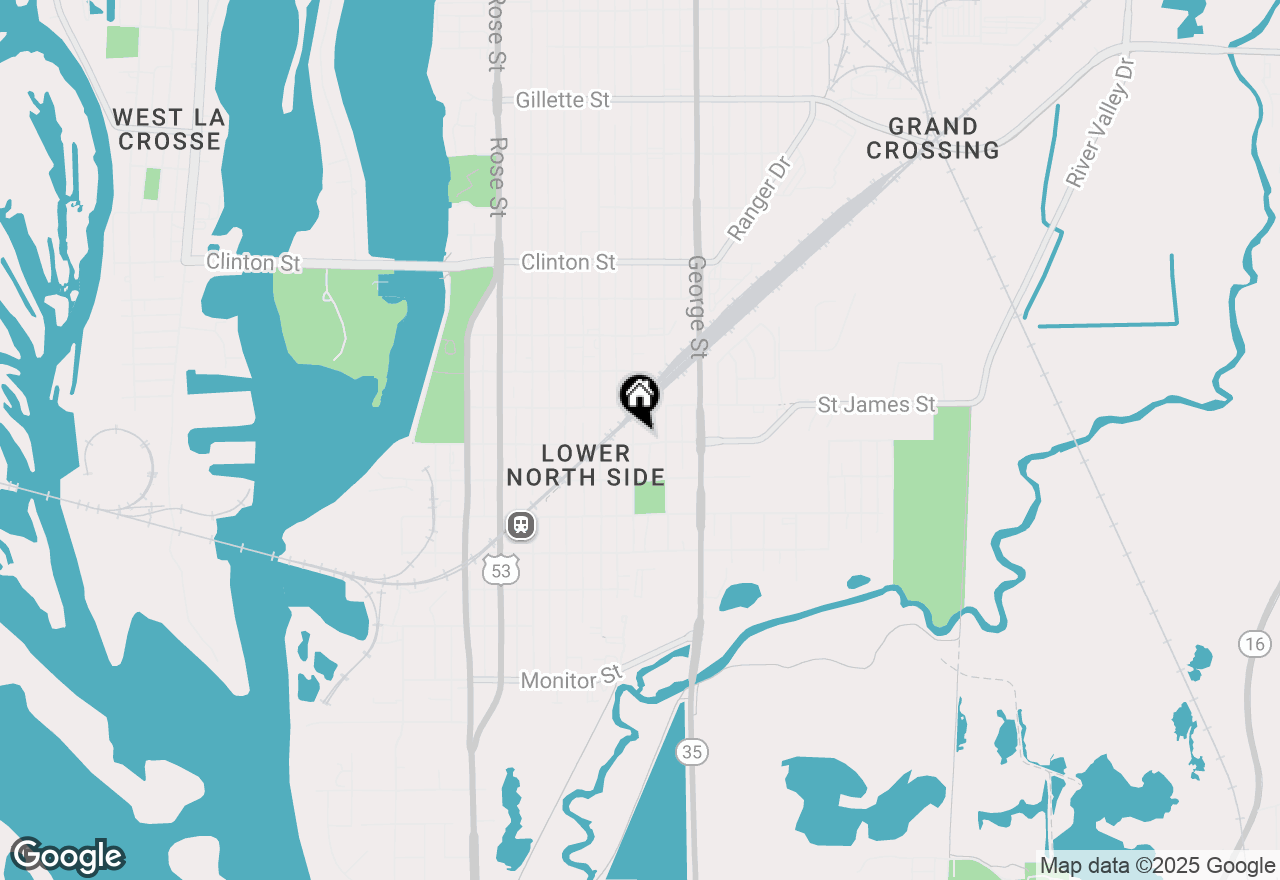 Map of 802 Charles St, La Crosse, WI 54603