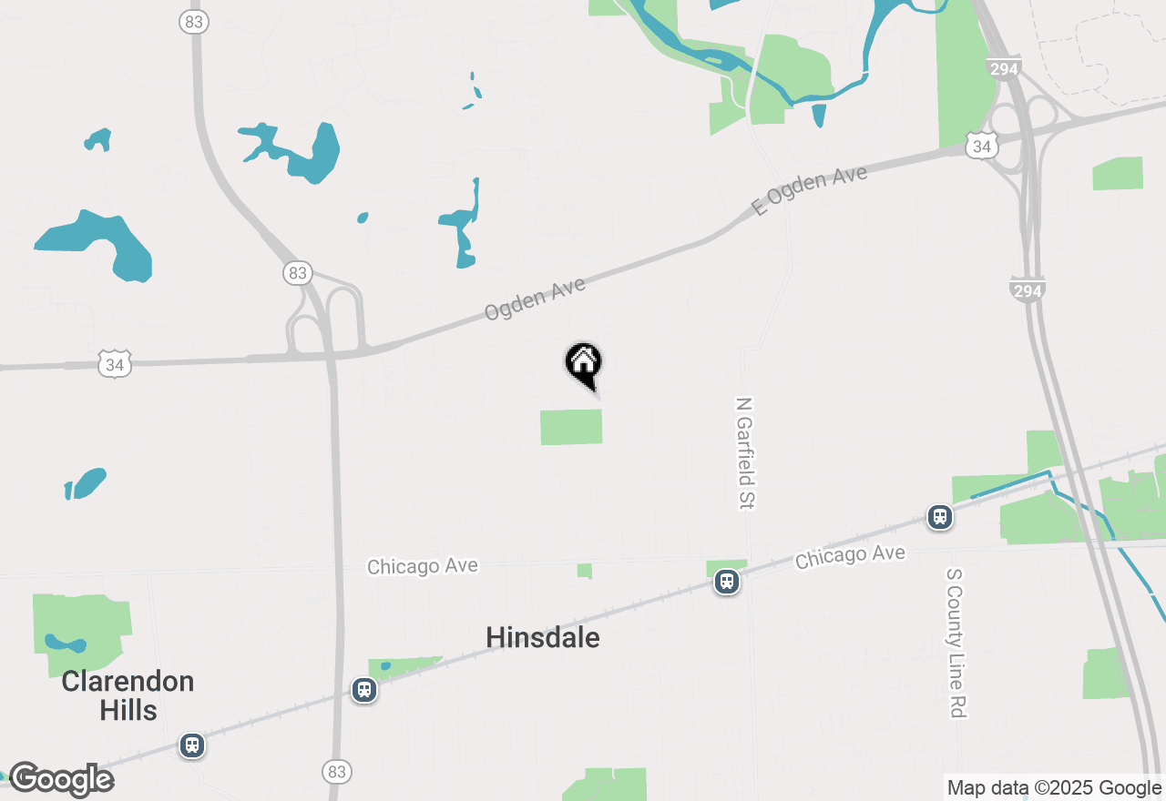 Map of 317 W North Street, Hinsdale, IL 60521