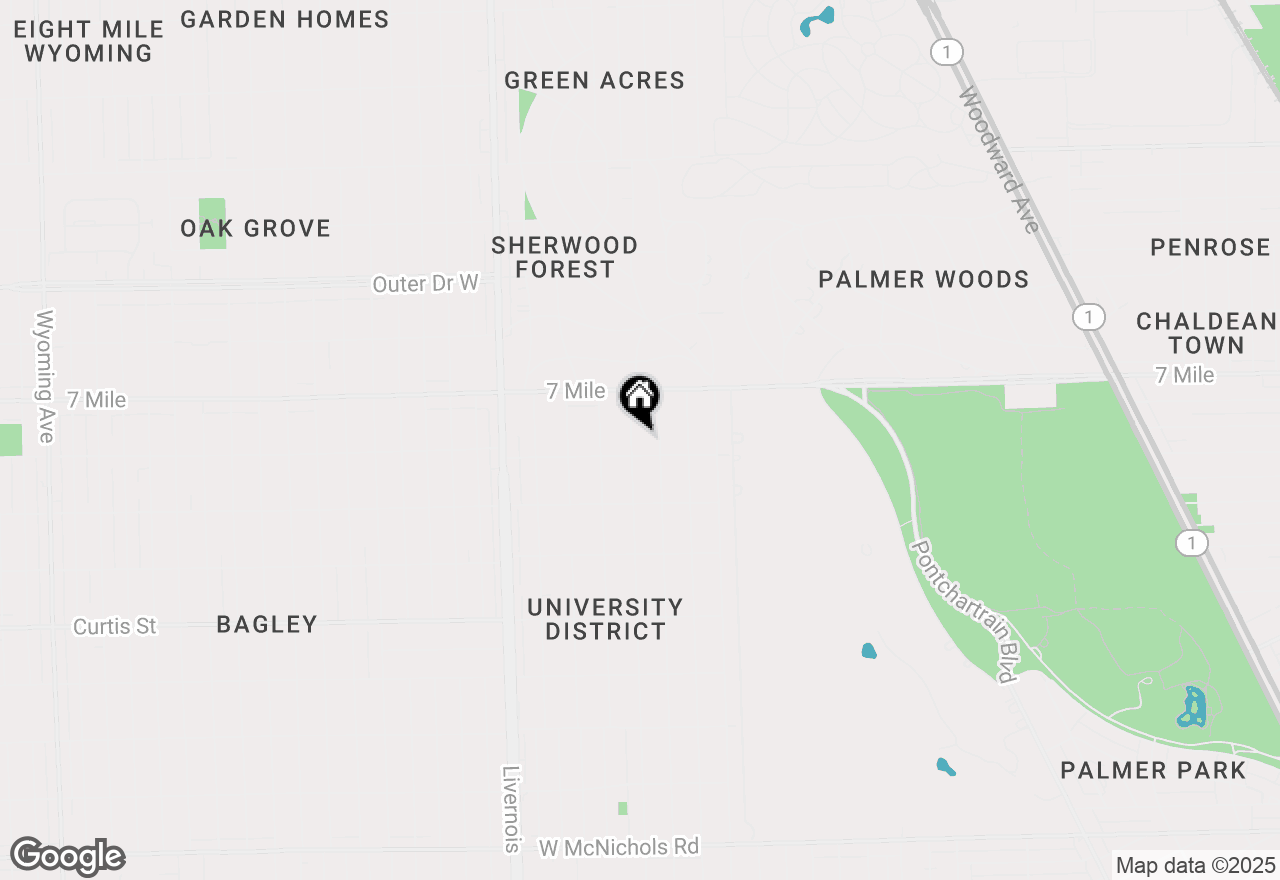 Map of 18934 Fairfield Street, Detroit, MI 48221