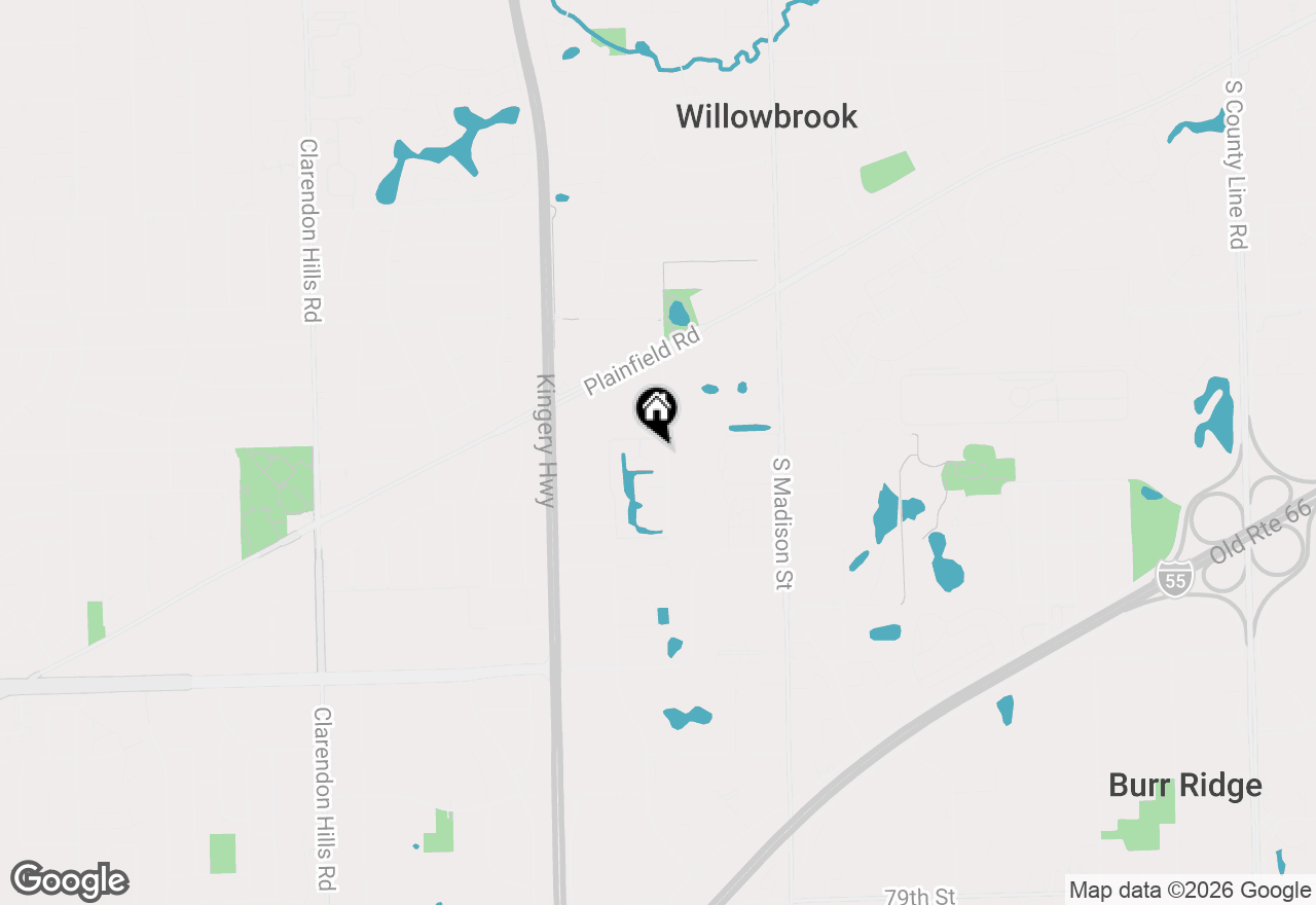 Map of 7210 S Adams Street #D, Willowbrook, IL 60527