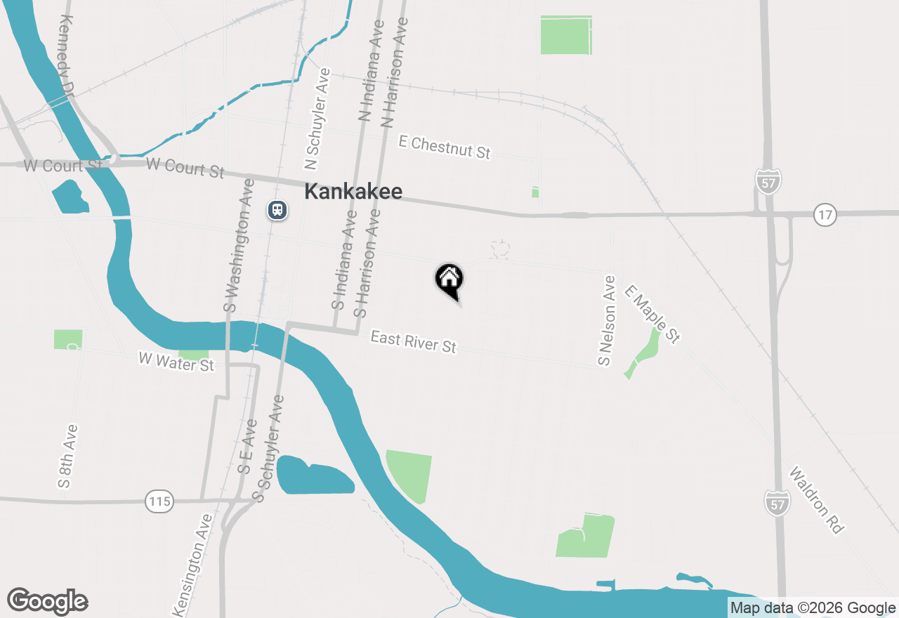 Map of 469 S Wildwood Avenue, Kankakee, IL 60901