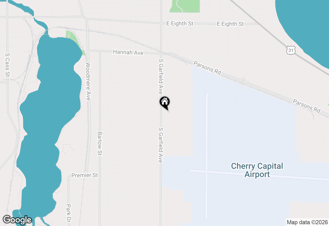Map of 1109 S Carver Street #2, Traverse City, MI 49686