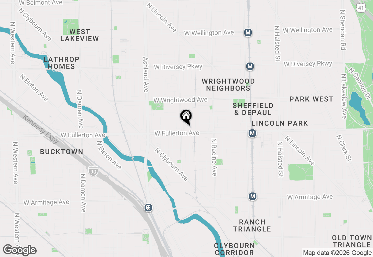 Map of 1351 W Altgeld Street #3B, Chicago, IL 60614