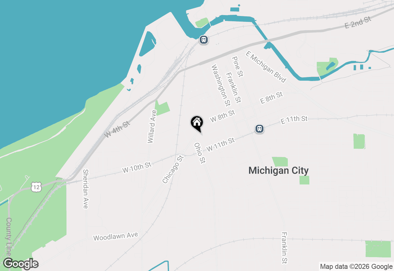 Map of 611 W 9th Street, Michigan City, IN 46360