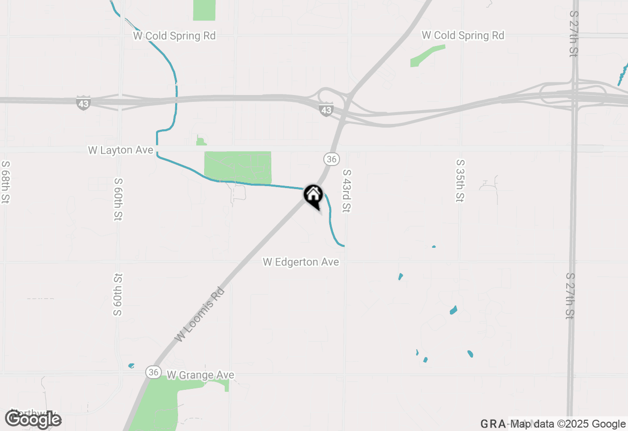 Map of 4848 S Waterview Ct, Greenfield, WI 53220