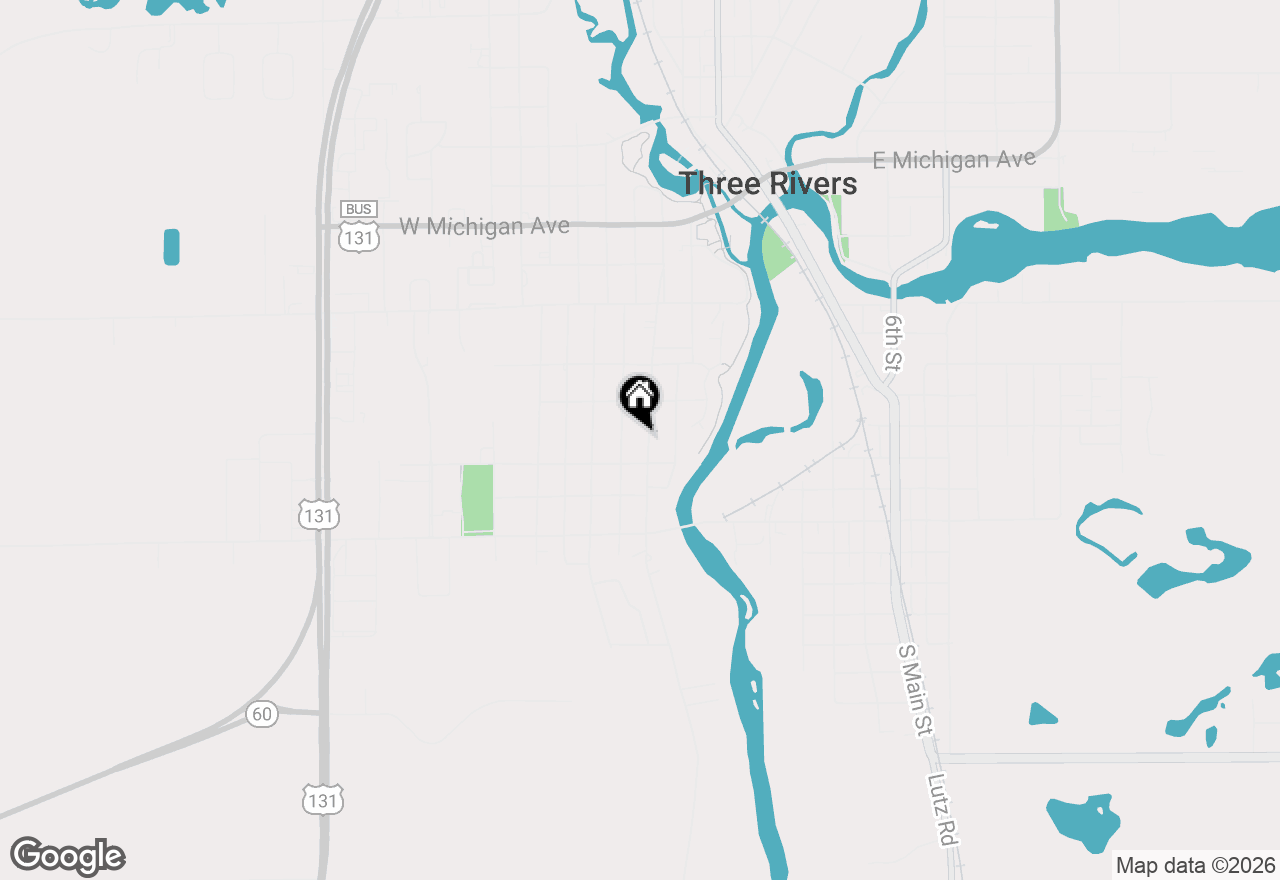 Map of 633 S Constantine Street, Three Rivers, MI 49093