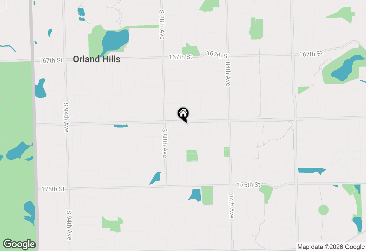 Map of 17105 Rochelle Lane, Tinley Park, IL 60487