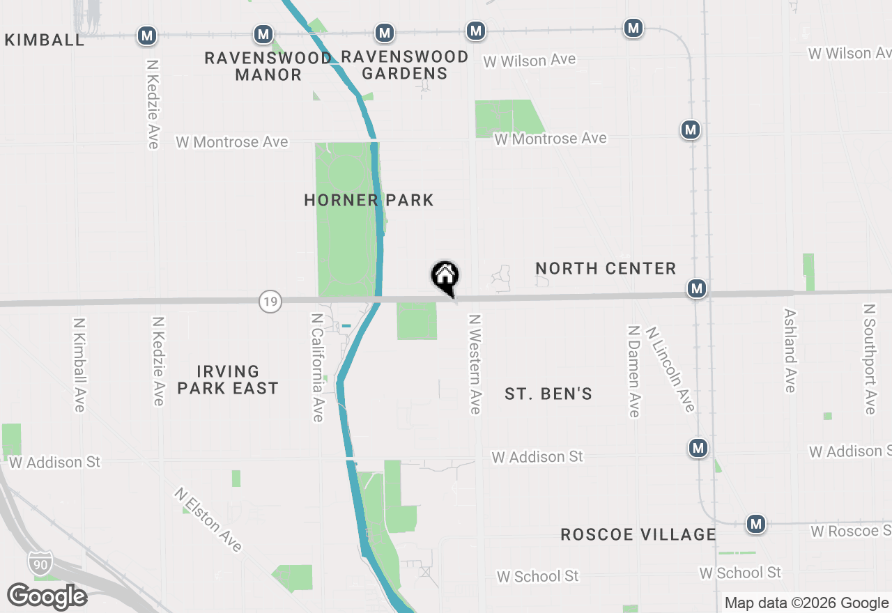 Map of 2447 W Irving Park Road #1W, Chicago, IL 60618