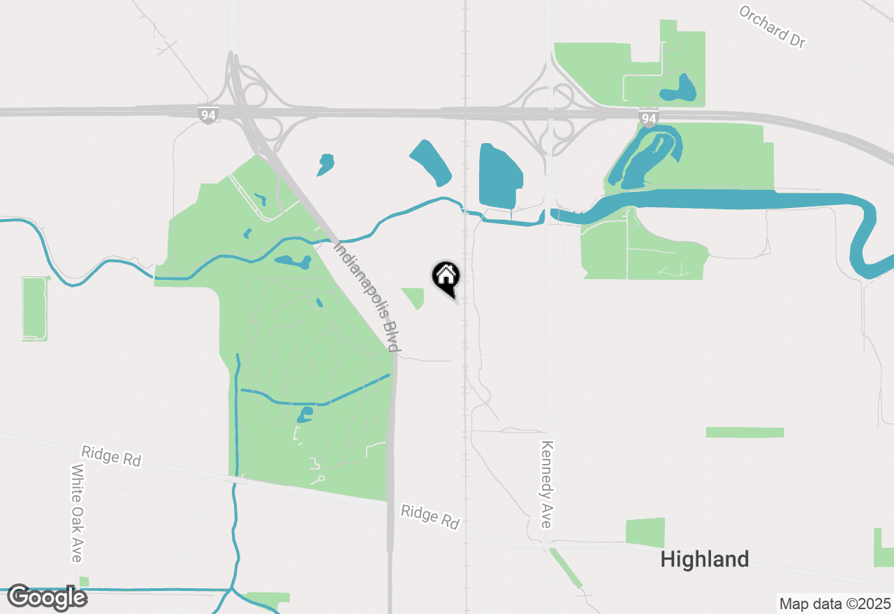 Map of 8140 Sycamore Avenue, Highland, IN 46322