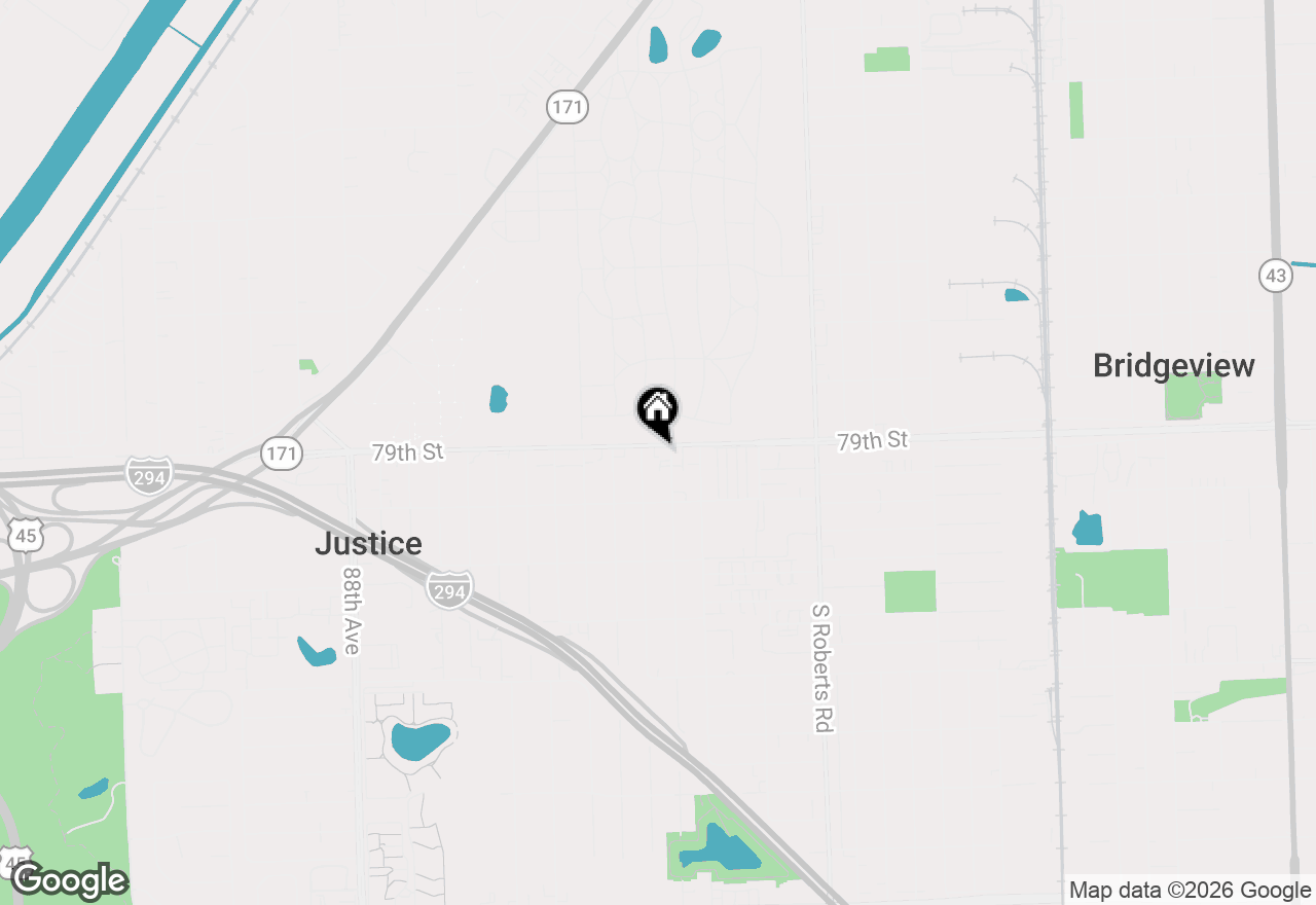 Map of 8241 W 79 Street W #1E, Justice, IL 60458