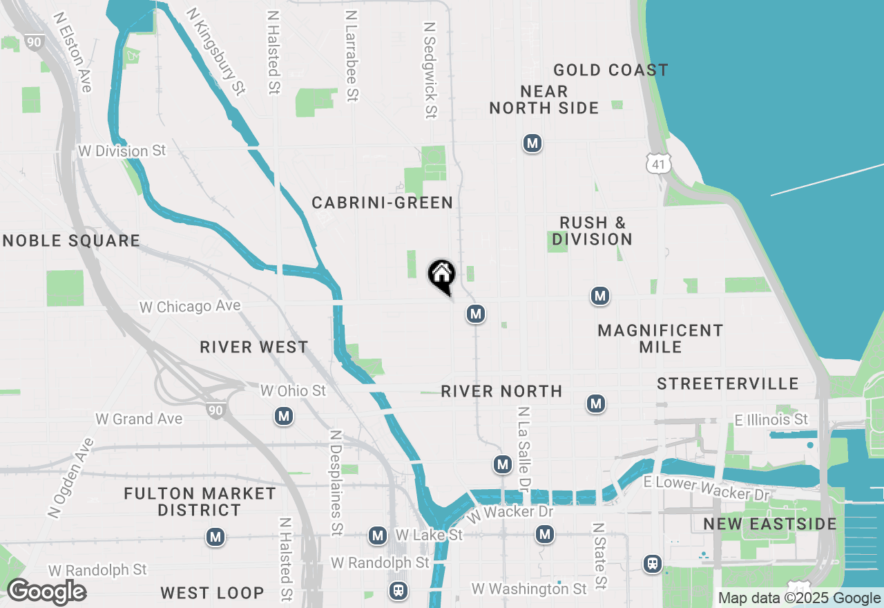 Map of 353 W Chicago Avenue #A, Chicago, IL 60654