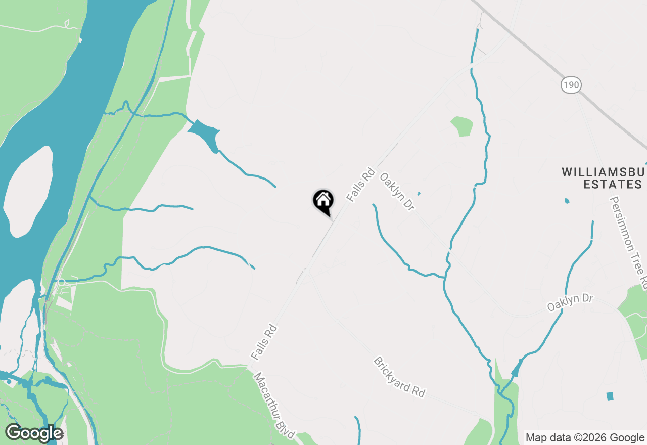 Map of 10700 Alloway Drive, Potomac, MD 20854