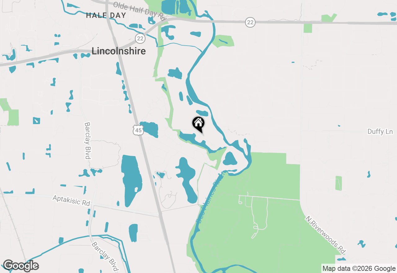 Map of 133 Rivershire Lane, Lincolnshire, IL 60069