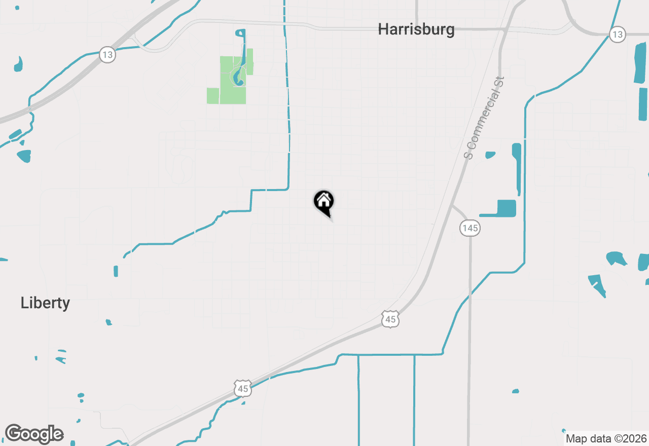 Map of 1020 S Ledford Street, Harrisburg, IL 62946