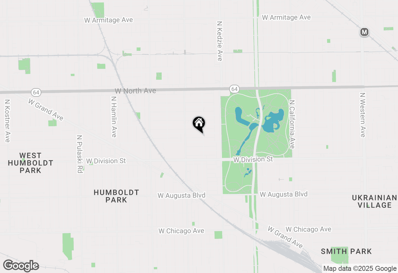 Map of 3315 W Evergreen Street, Chicago, IL 60651