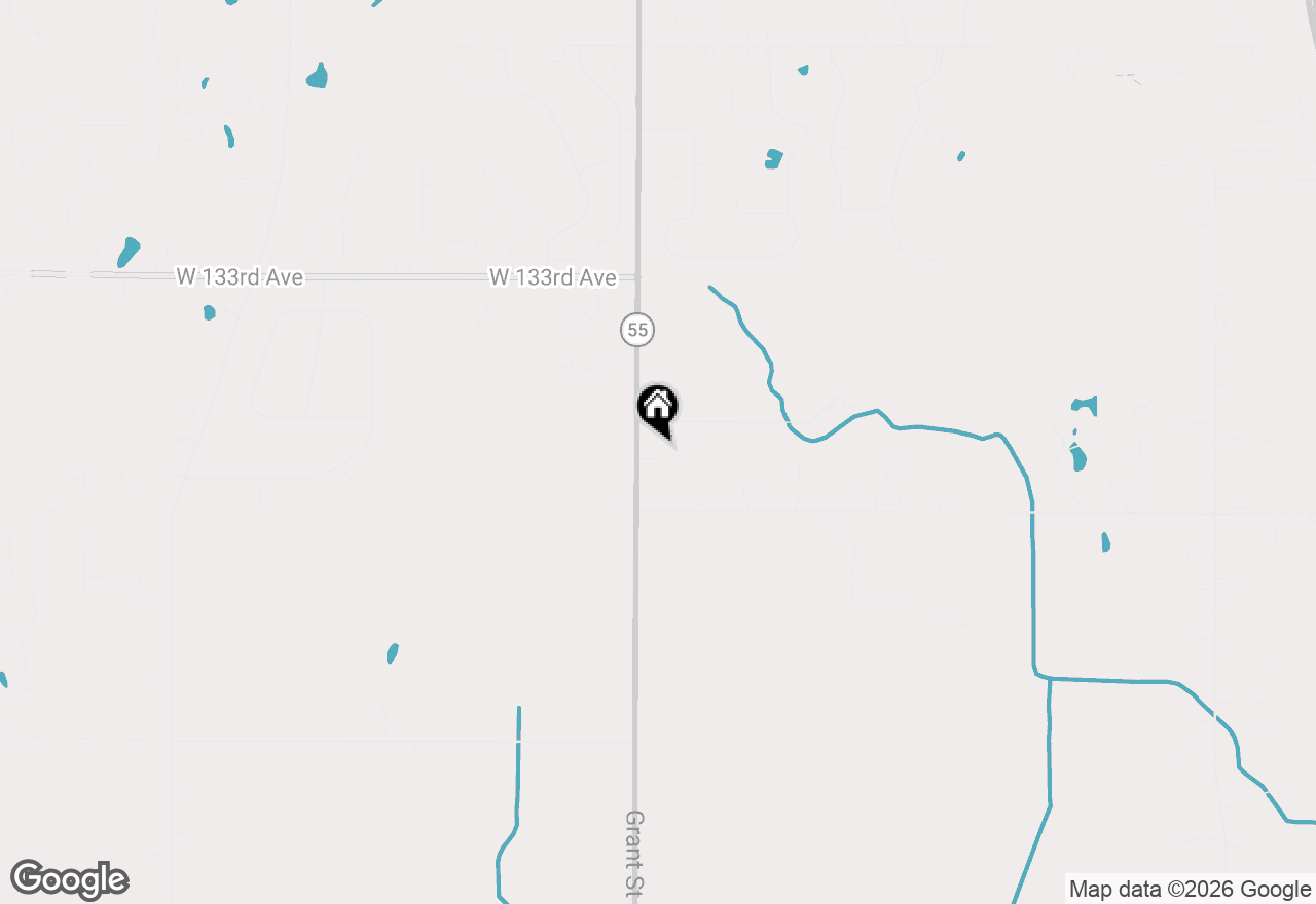 Map of 13643 Grant Street, Crown Point, IN 46307