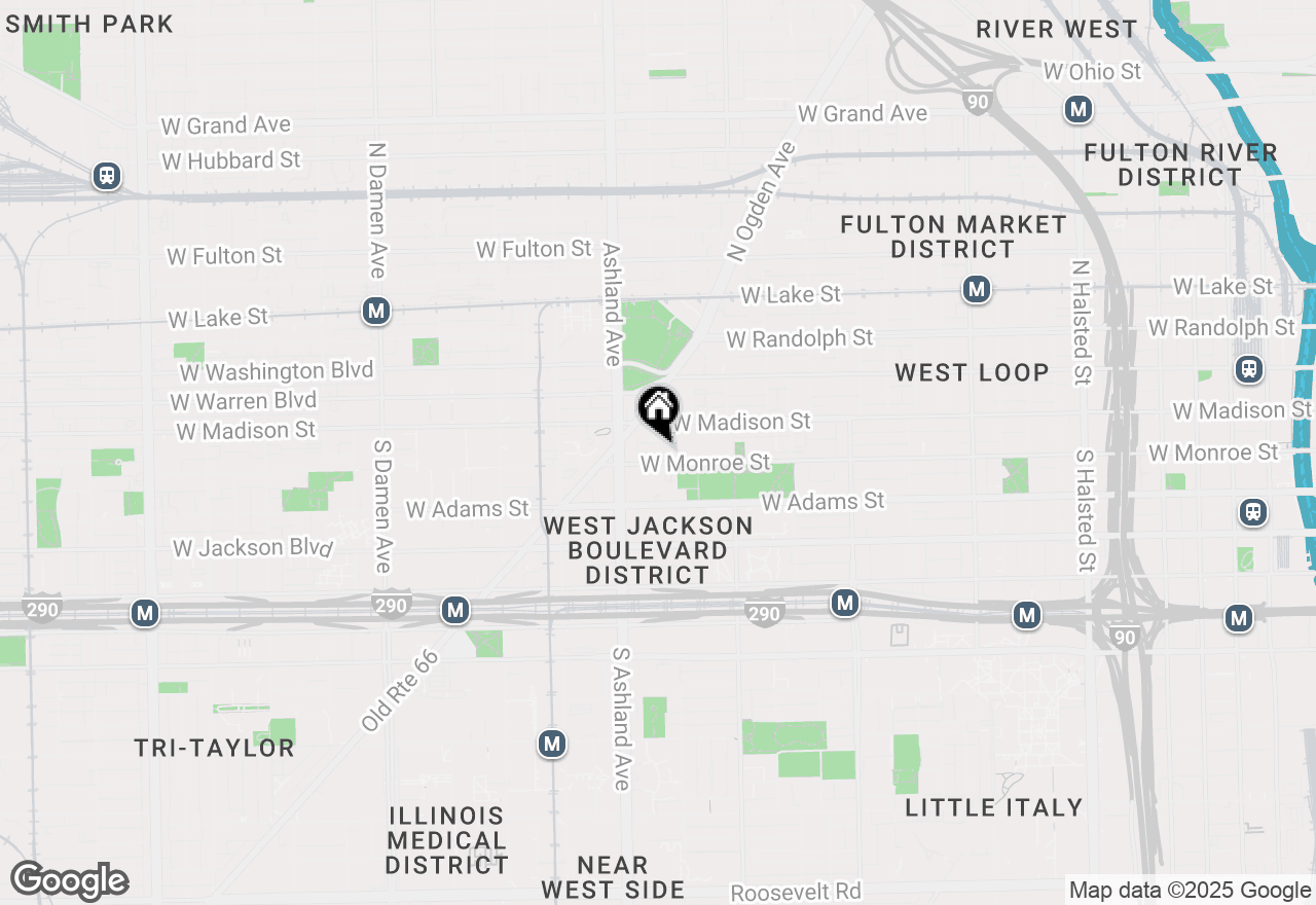 Map of 1500 W Monroe Street #107, Chicago, IL 60607