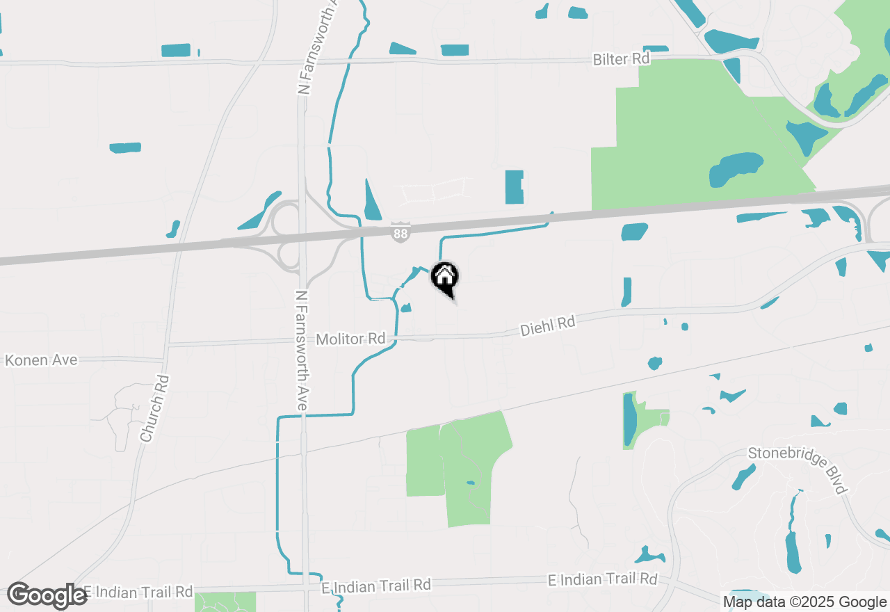 Map of 1901 Selmarten Road #1901, Aurora, IL 60505