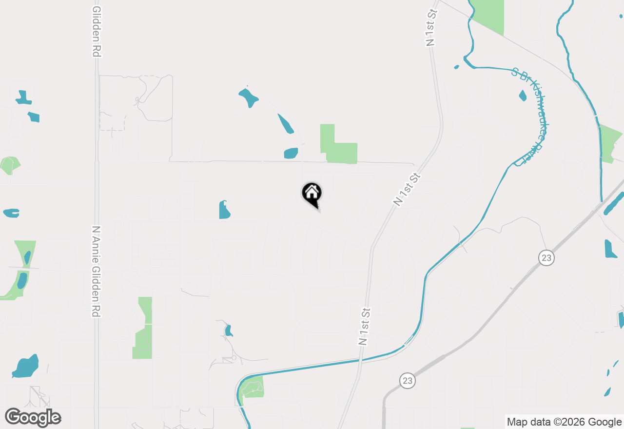 Map of 1752 Tallmeadow Drive, Dekalb, IL 60115